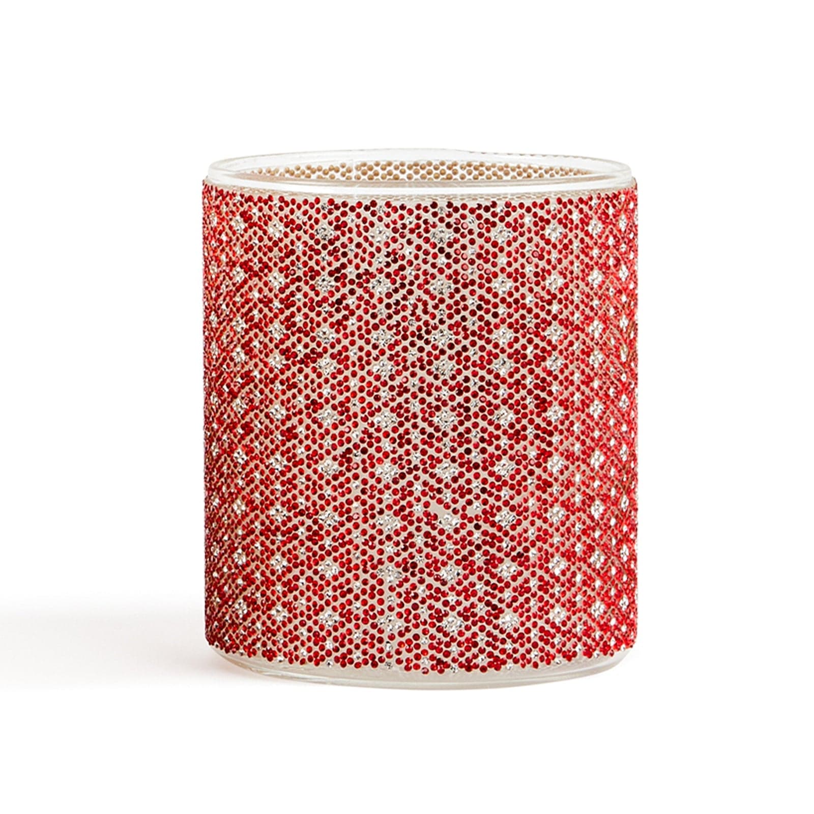 Candela con strass in vetro decorazioni e profumazione per ambienti 380 gr in Diffusori di oli essenziali Decor Space - Altamura, commercioVirtuoso.it