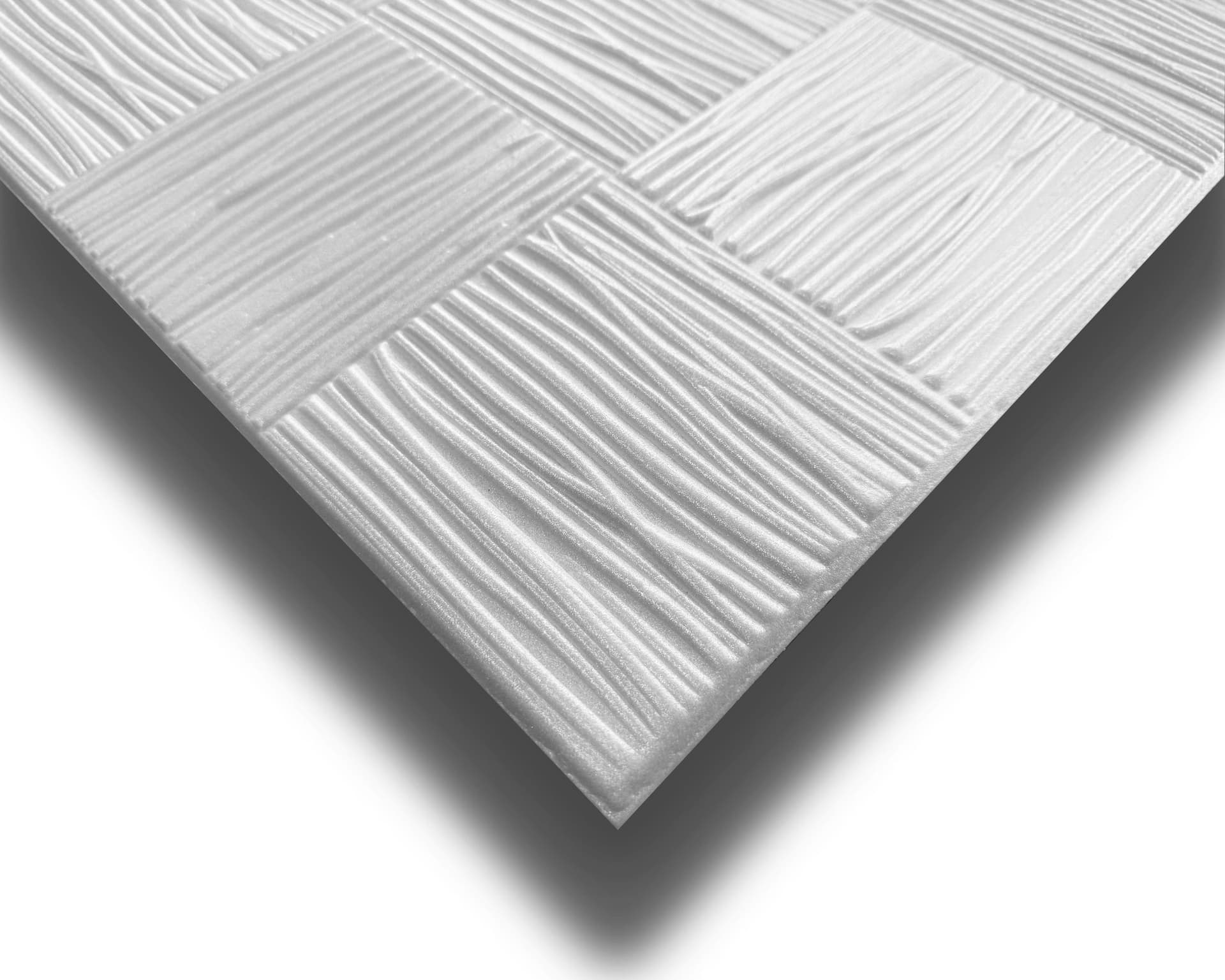 10 o 20mq (40 oppure 80 pezzi) di pannello decorativo 3D a soffitto in EPS isolante 50x50cm TERRA - Eternal Parquet