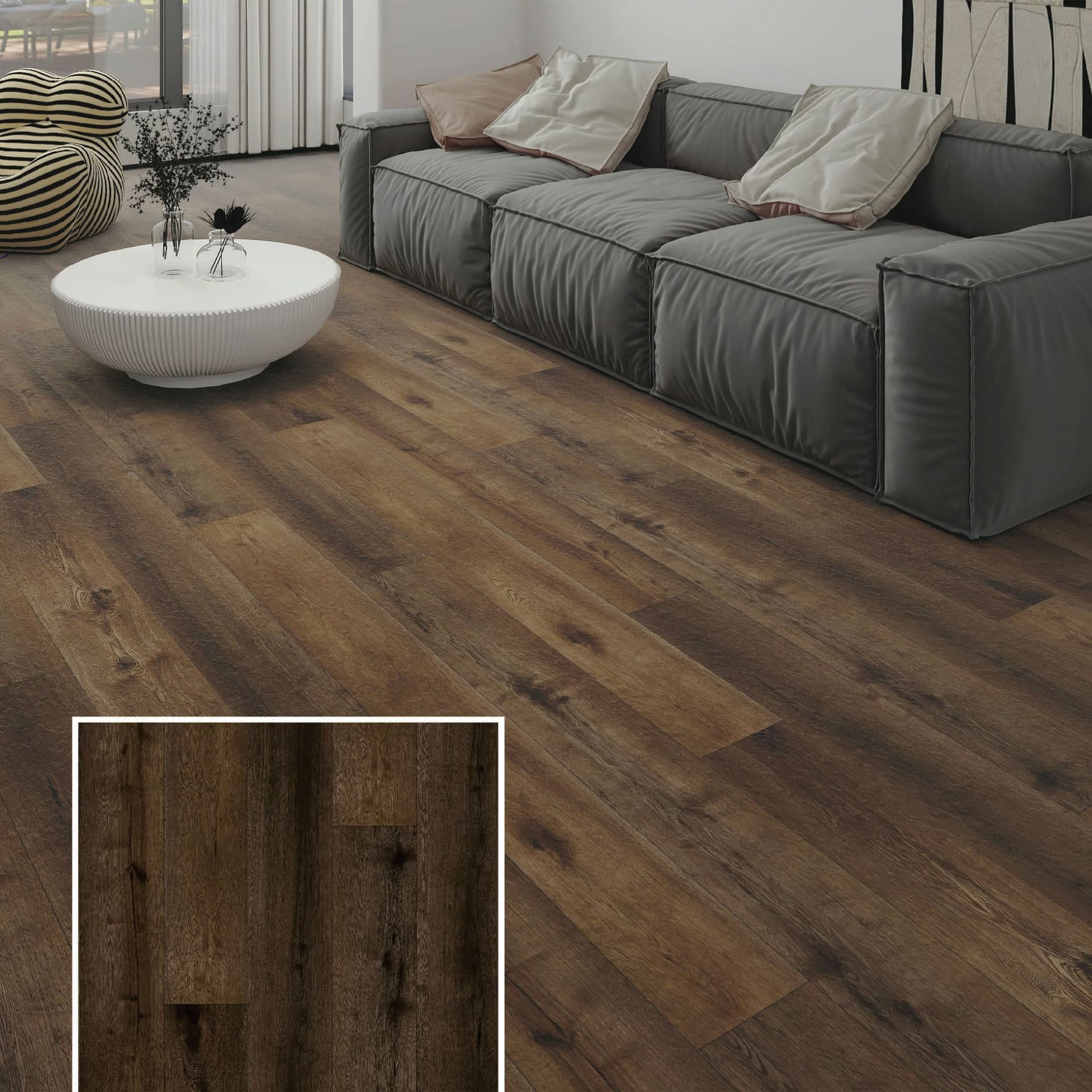 TAAC! il Maxilistone SPC in Polvere di Pietra ULTRAREAL Fast-click 6,5mm (sp.5+1,5)  1524x228mm BELLATRIX - Eternal Parquet
