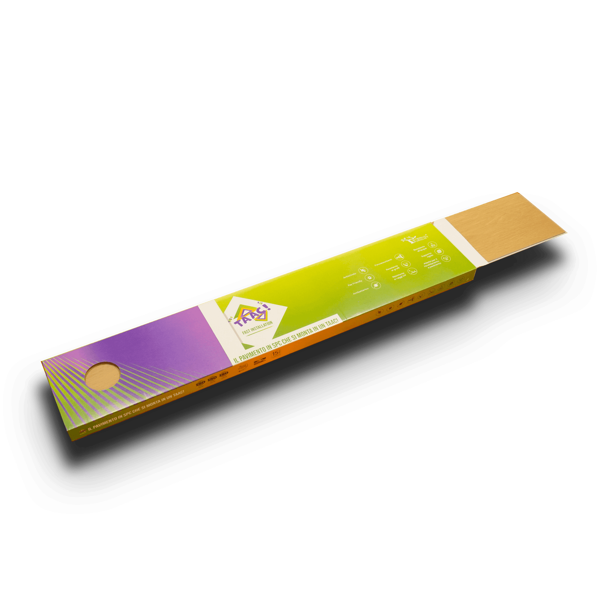 TAAC! il Maxilistone SPC in Polvere di Pietra ULTRAREAL Fast-click 6mm (sp.5+1)  1524x228mm ADHARA (prezzo al m²) - 4