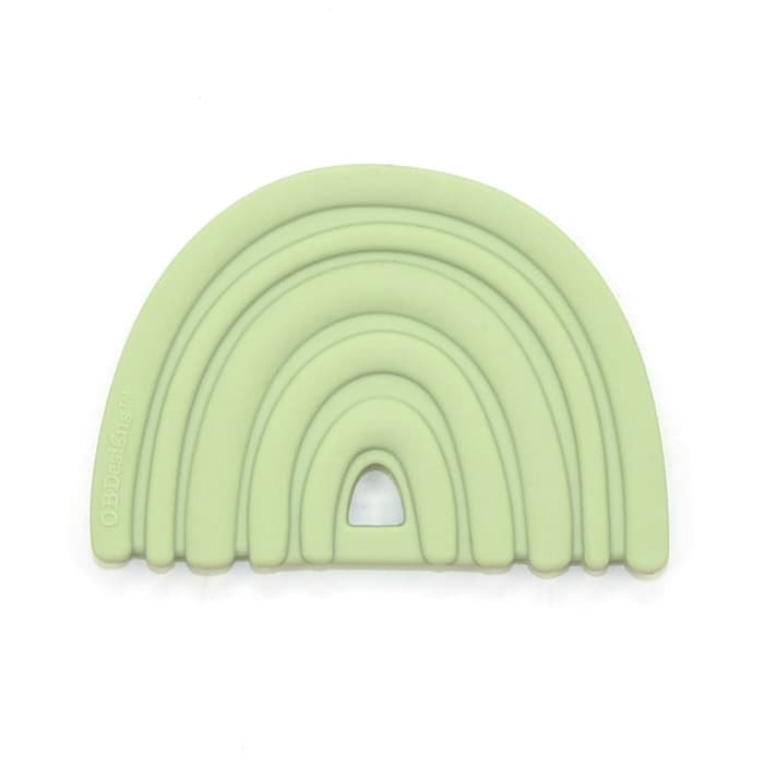 Gioco per la dentizione OB Designs – Arcobaleno Salvia