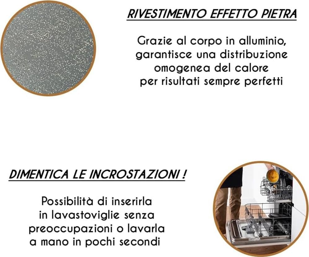 TEGLIA ROTONDA 20CM PER FRIGGITRICE AD ARIA FORNO ANTIADERENTE TORTIERA FOCACCIA 054095 - 7