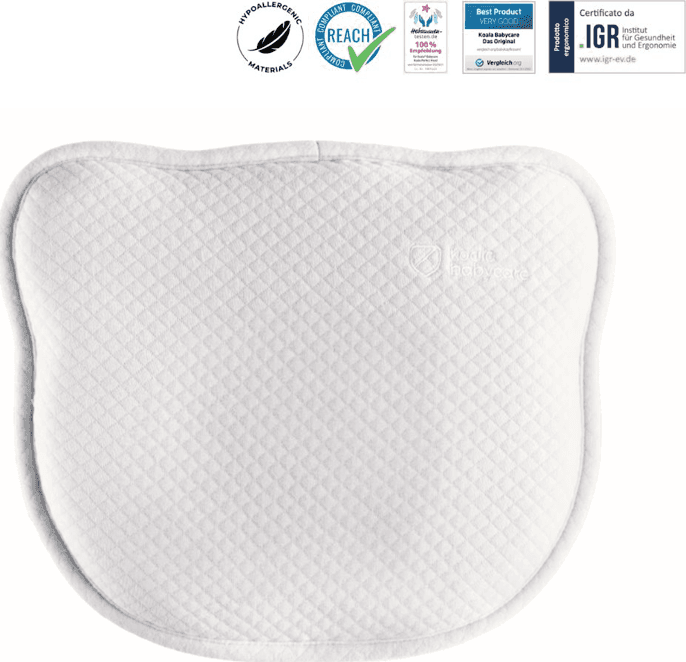 Cuscino per testa piatta Perfect Head AIR KoalaBabycare – White