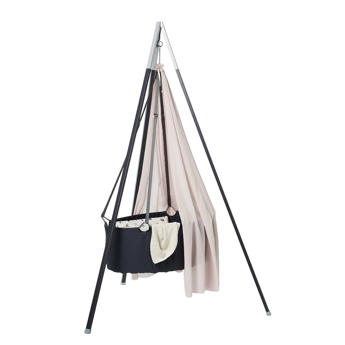 Culla Con Materasso e Gancio Cradle Leander – Grigio
