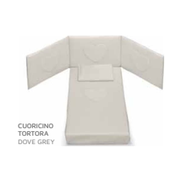 Corredo Tessile 3PZ Cuoricini Cuoricino – Tortora