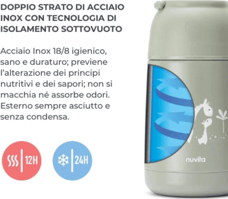 Contenitore termico per alimenti in acciaio da 620ml Nuvita - 4