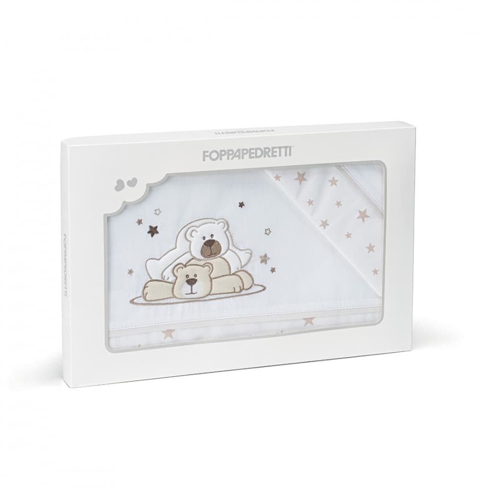Completo Lenzuolino FOPPAPEDRETTI DolceStella – Tortora