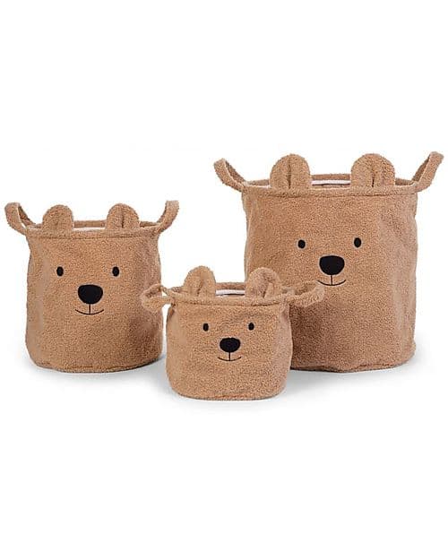 Childhome Teddy Storage Basket Set 20/30/40 CM - 1