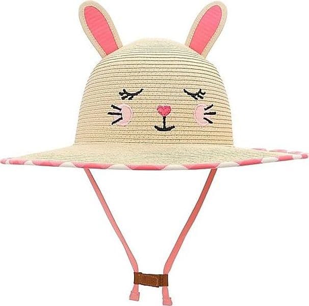 Cappello di Paglia Anti-UV SPF 50+ - Coniglietto FlapJackKids