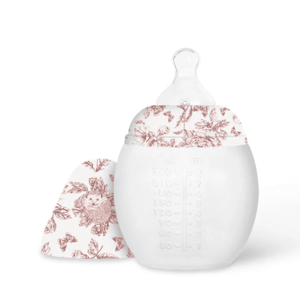 Biberon Elhee Tartine et Chocolat "Toile de Jouy" Terracotta 0m+