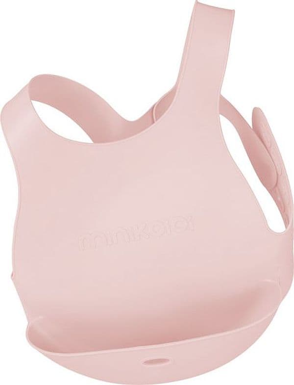 Bavaglino chiusura sulla schiena Flexi Minikoioi – Rosa