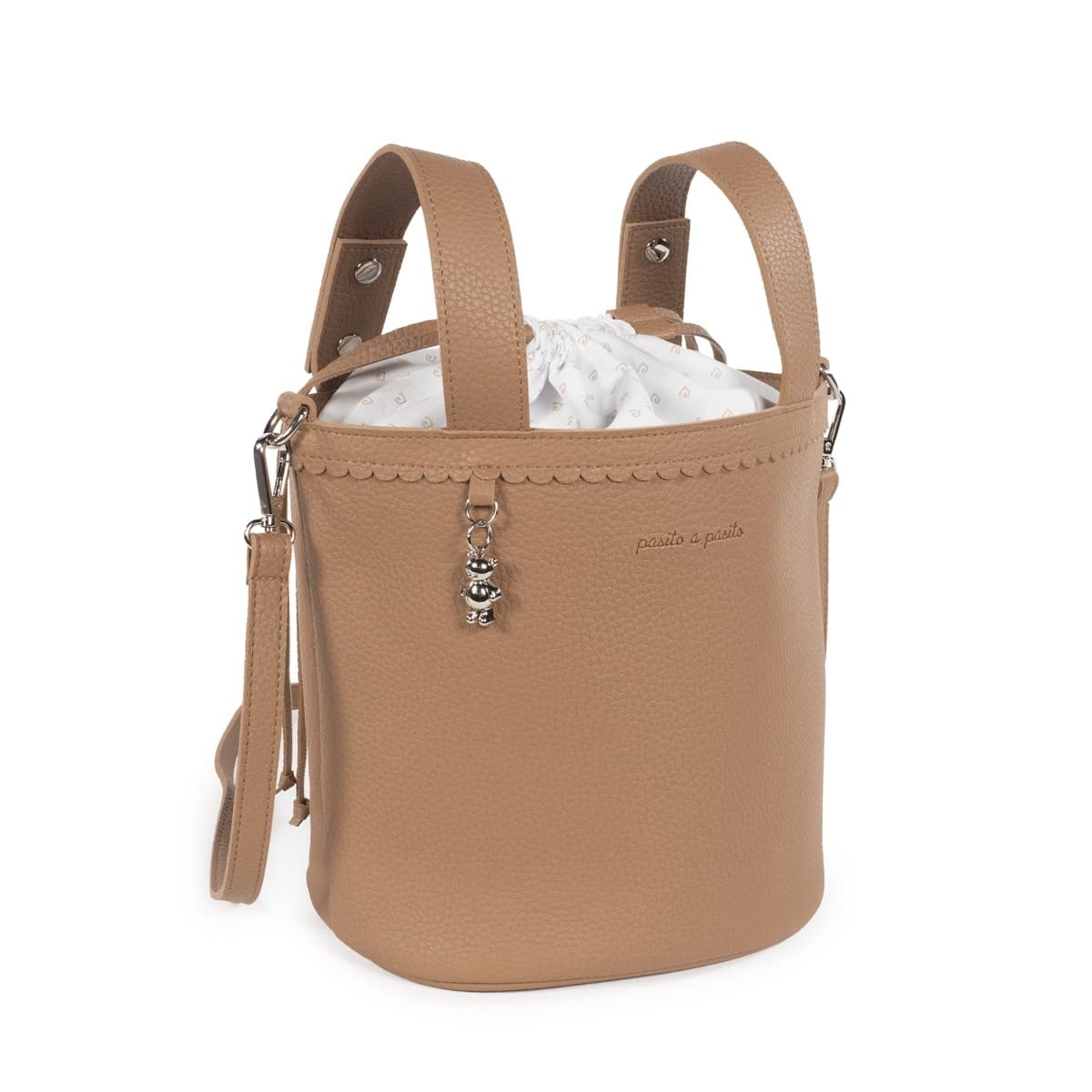 Borsa Bucket Icon Pasito a Pasito – Caramello