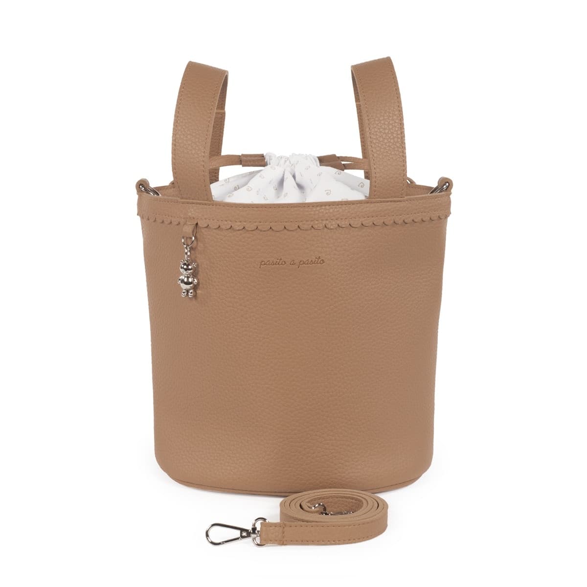 Borsa Bucket Icon Pasito a Pasito – Caramello