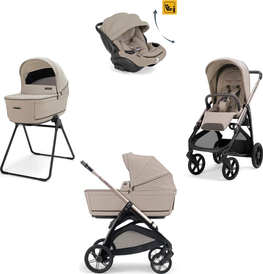 Kit System Quattro Inglesina Aptica Darwin Recline con Borsa Omaggio – Vicuna Beige