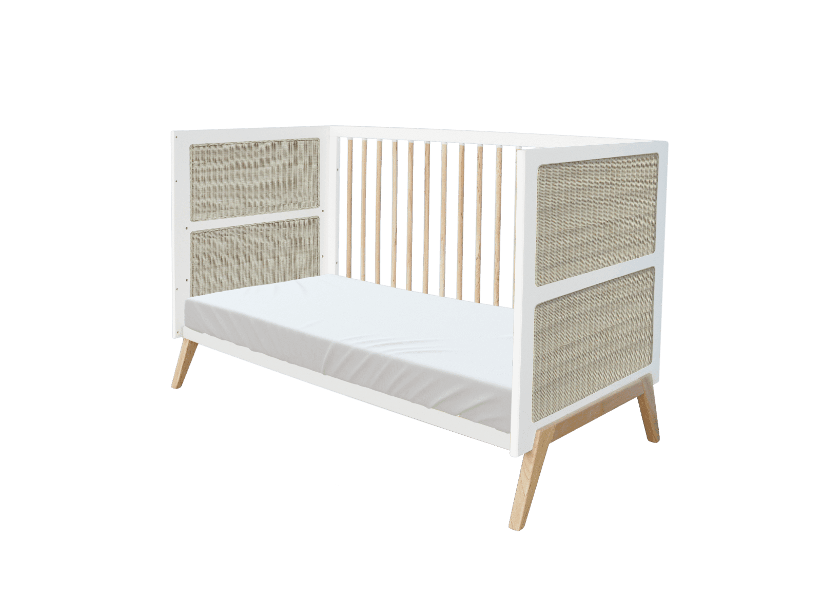 Lettino Theo Bebe Marelia 70x140 cm – Bianco – Théo