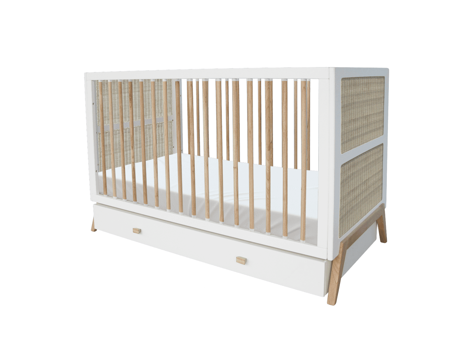 Lettino Theo Bebe Marelia 70x140 cm – Bianco – Théo
