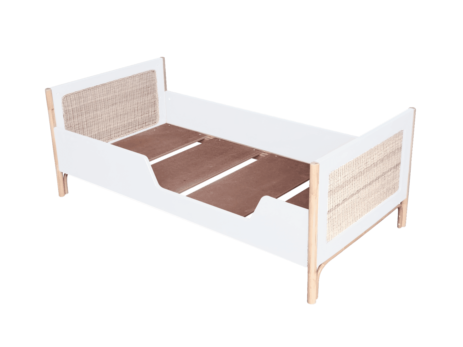 Lettino Theo Bebe Oceania 70x140 cm – Bianco – Théo