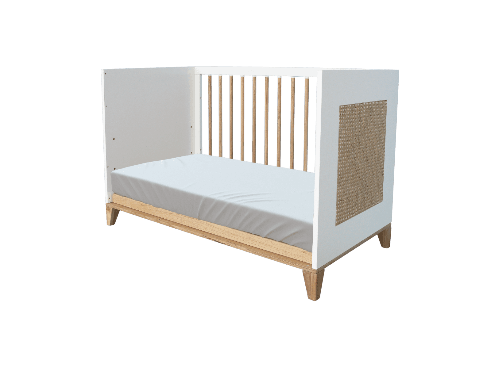 Lettino Theo Bebe Nami 60x120 cm – Bianco – Théo