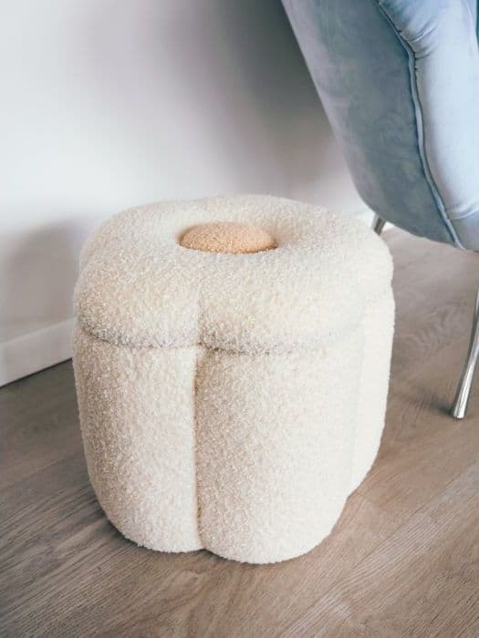 Pouf e Scatola Giochi Childhome Flower 35x35x35 - 5
