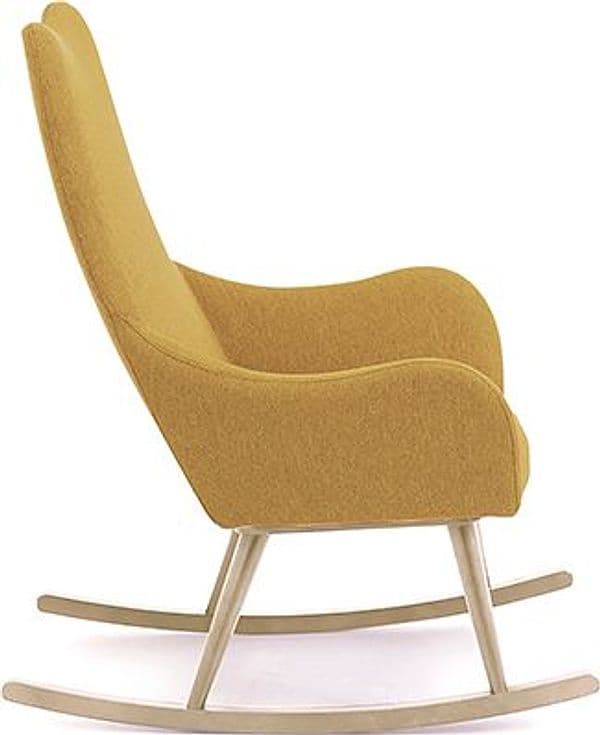 Poltrona Oslo Bianco Cuoricini – Mostarda