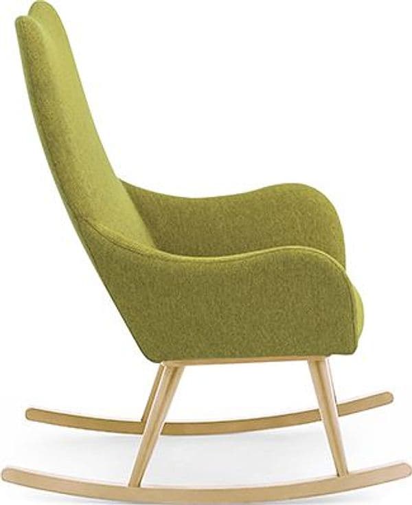 Poltrona Oslo Bianco Cuoricini – Sabbia/Verde Pistacchio