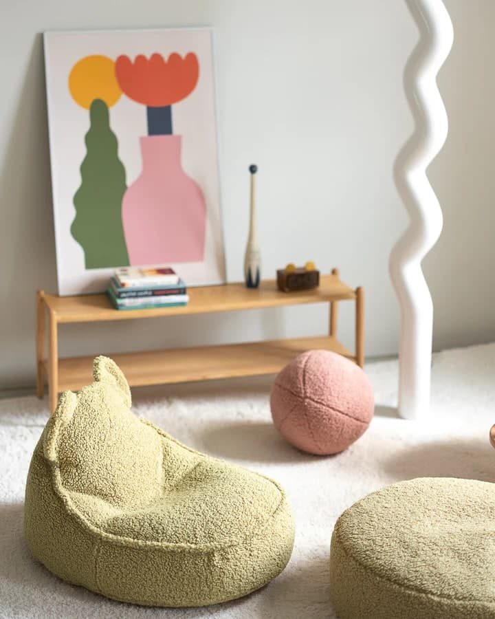 Pouf Wigiwama Matcha Bear Beanbag in Poltrone sacco La Casa Del Bebè - Napoli, commercioVirtuoso.it