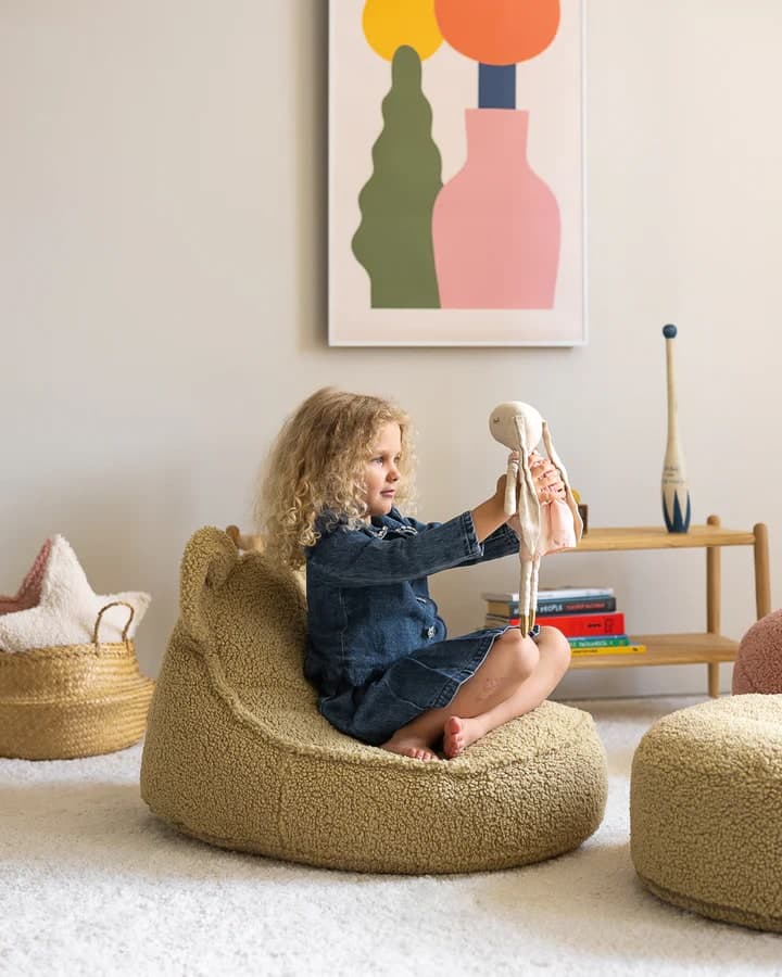 Pouf Wigiwama Matcha Bear Beanbag in Poltrone sacco La Casa Del Bebè - Napoli, commercioVirtuoso.it