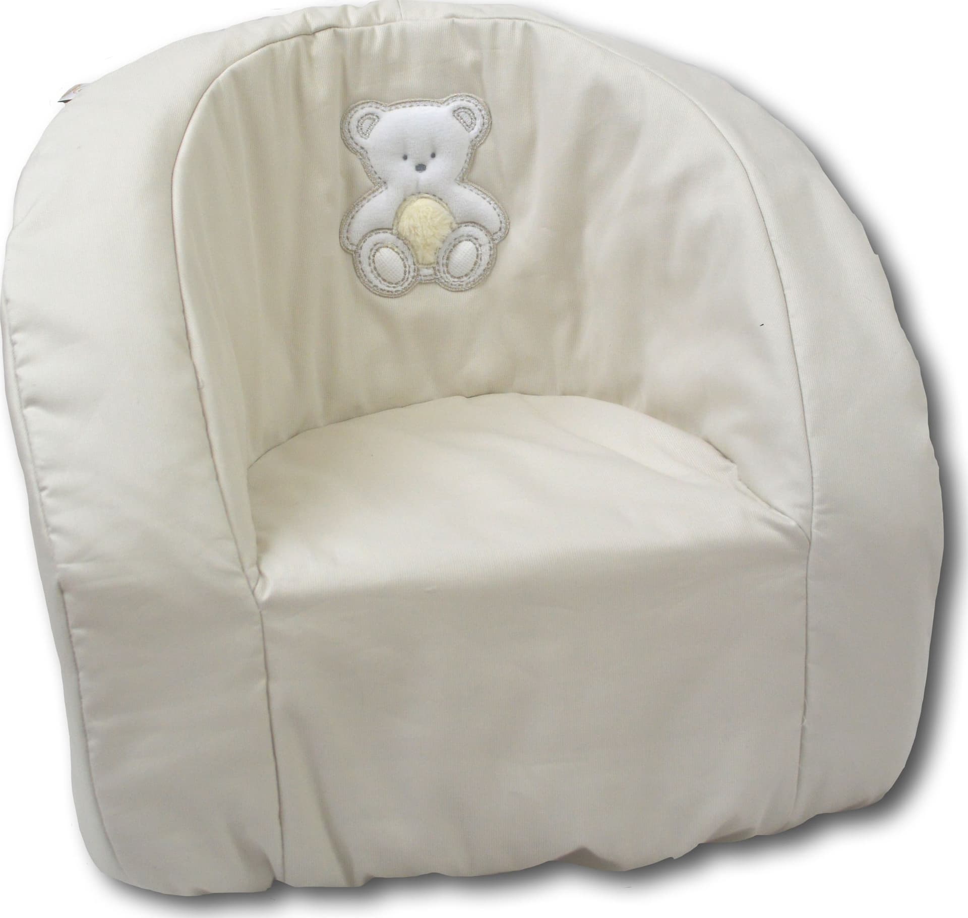 Poltroncina Tonda Italbaby Peluche Azzurro