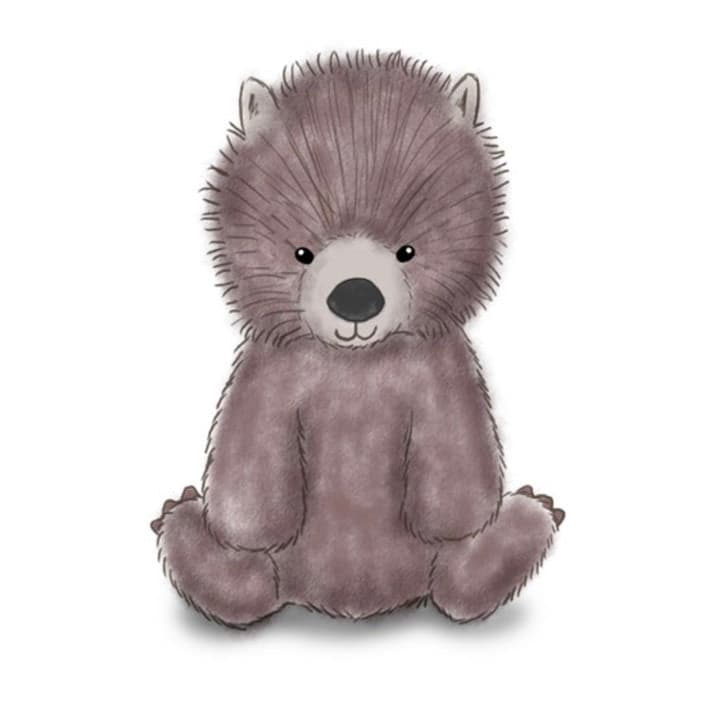 Pupazzo per bambini vombato OB Designs - Vombato Walter
