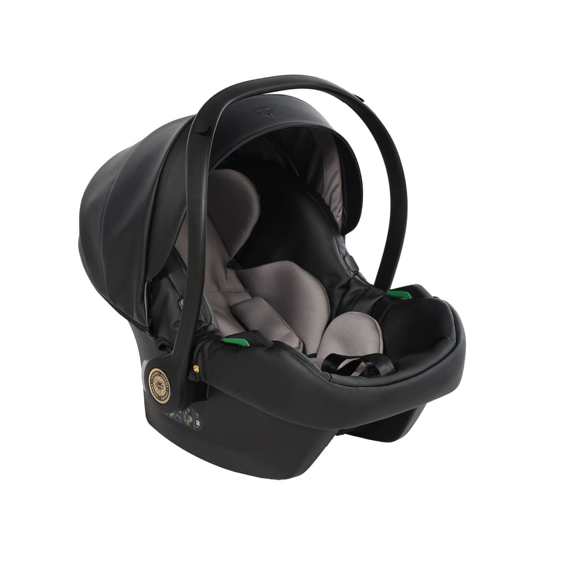 Seggiolino Auto Junama Fluo Ecopelle – Nero & Oro