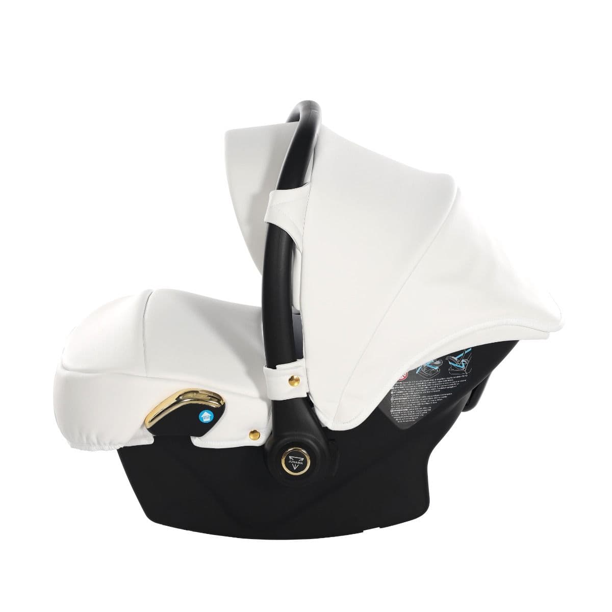 Seggiolino Auto Junama Individual Pelle – Bianco&Oro