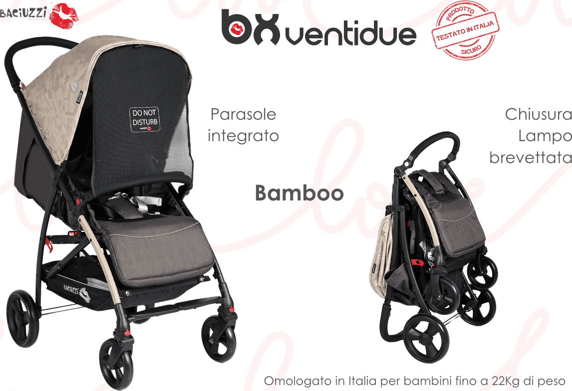 Passeggino Superleggero Baciuzzi BX 22 - Vari Colori – Bamboo