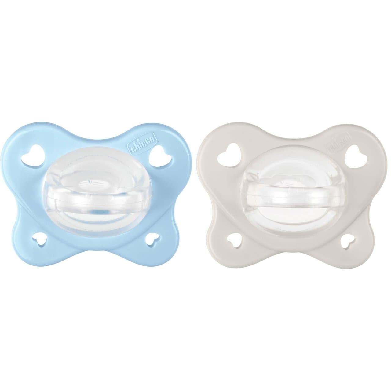 Gommotto Chicco PhysioForma Dual Soft 2 pz – Azzurro, 6-16 mesi