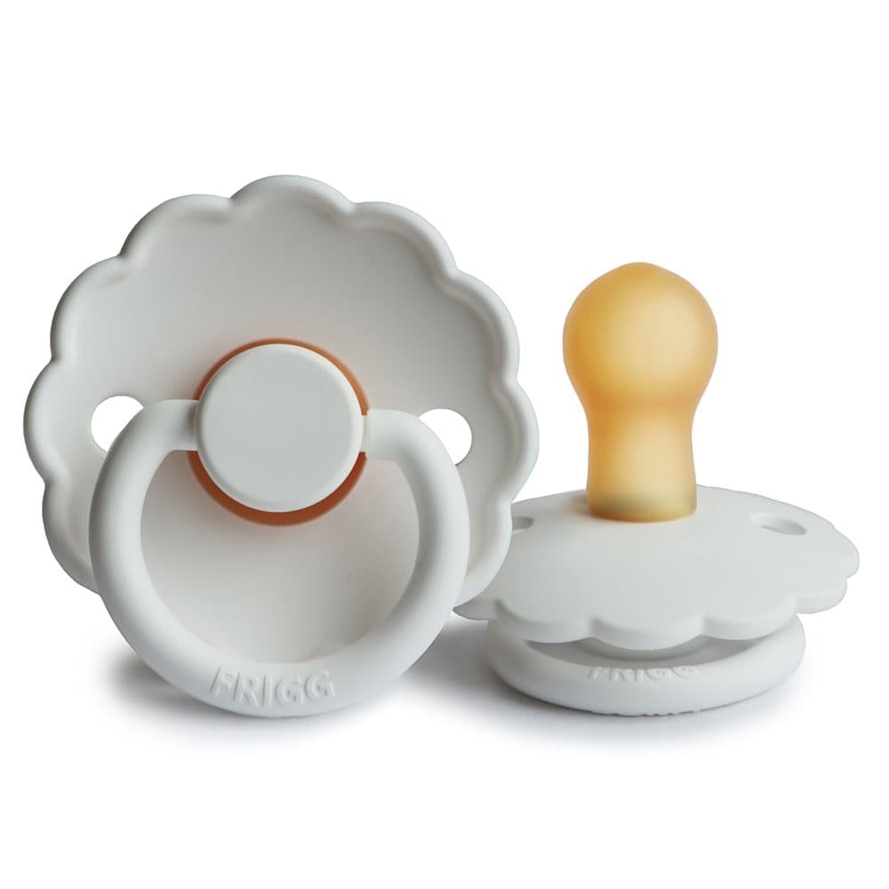 Ciuccio FRIGG Daisy Bright White Latex – 0 - 6 Mesi