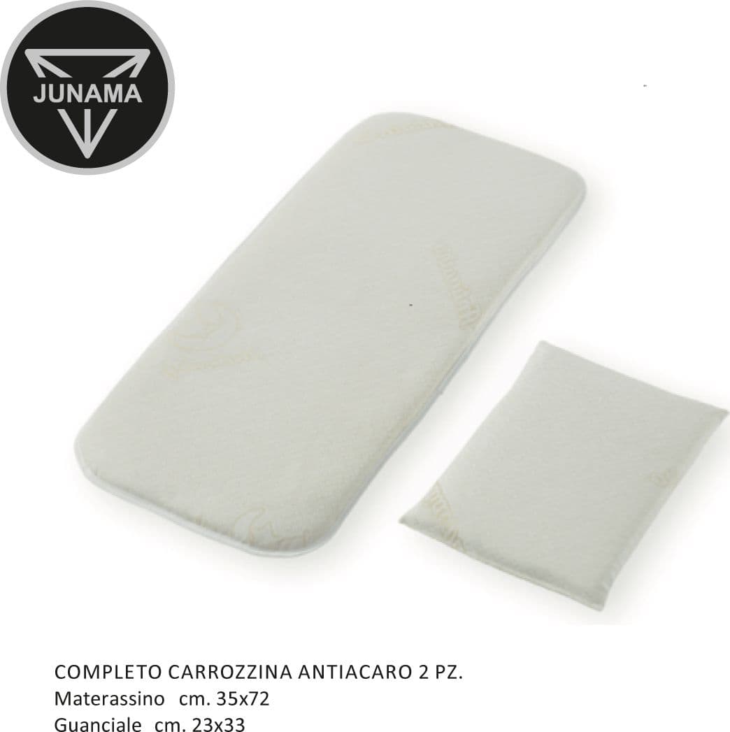 Completo Materassino Carrozzina Trio Junama Antiacaro 2Pz in Copriseduta per passeggini La Casa Del Bebè - Napoli, commercioVirtuoso.it