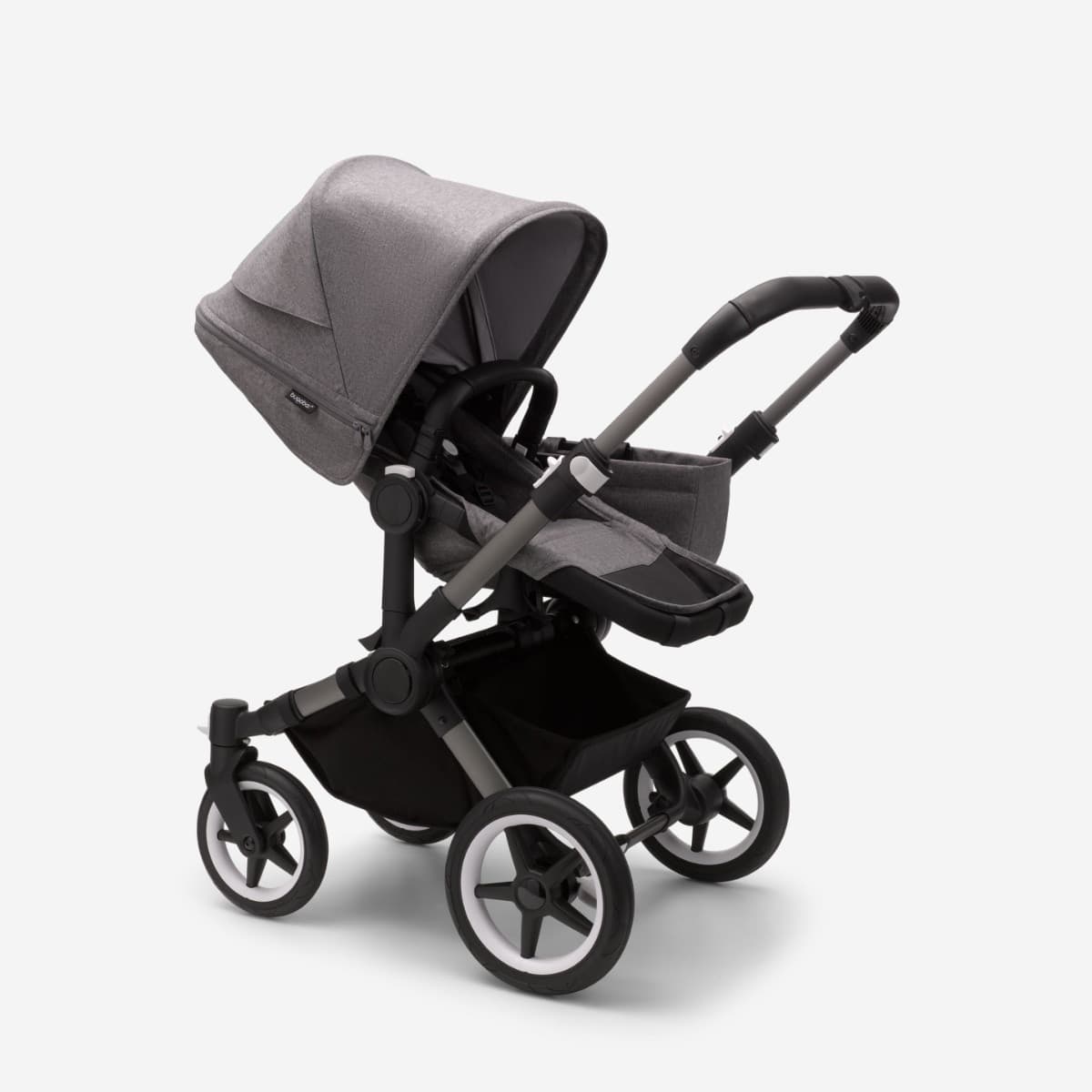 Carrozzina Passeggino 2 in 1 Bugaboo Donkey 5 Mono Completo – Grigio Melange