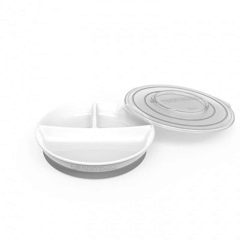 Piatto a scomparti 210ml+2x90ml (6+m) Twistshake – White