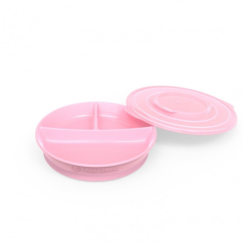 Piatto a scomparti 210ml+2x90ml (6+m) Twistshake – Pastel Pink