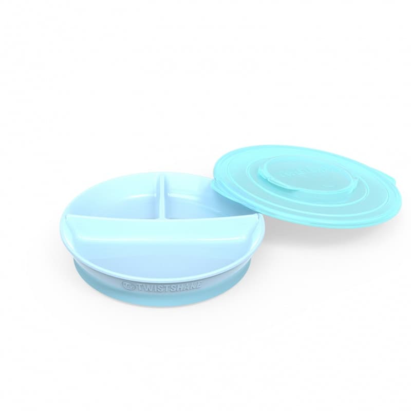 Piatto a scomparti 210ml+2x90ml (6+m) Twistshake – Pastel Blue
