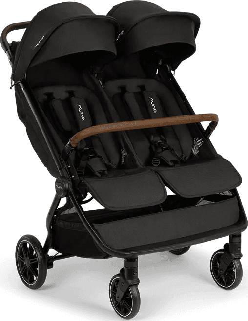 Passeggino Nuna TRLV Dubl Con Parapioggia – Nero/Caviar