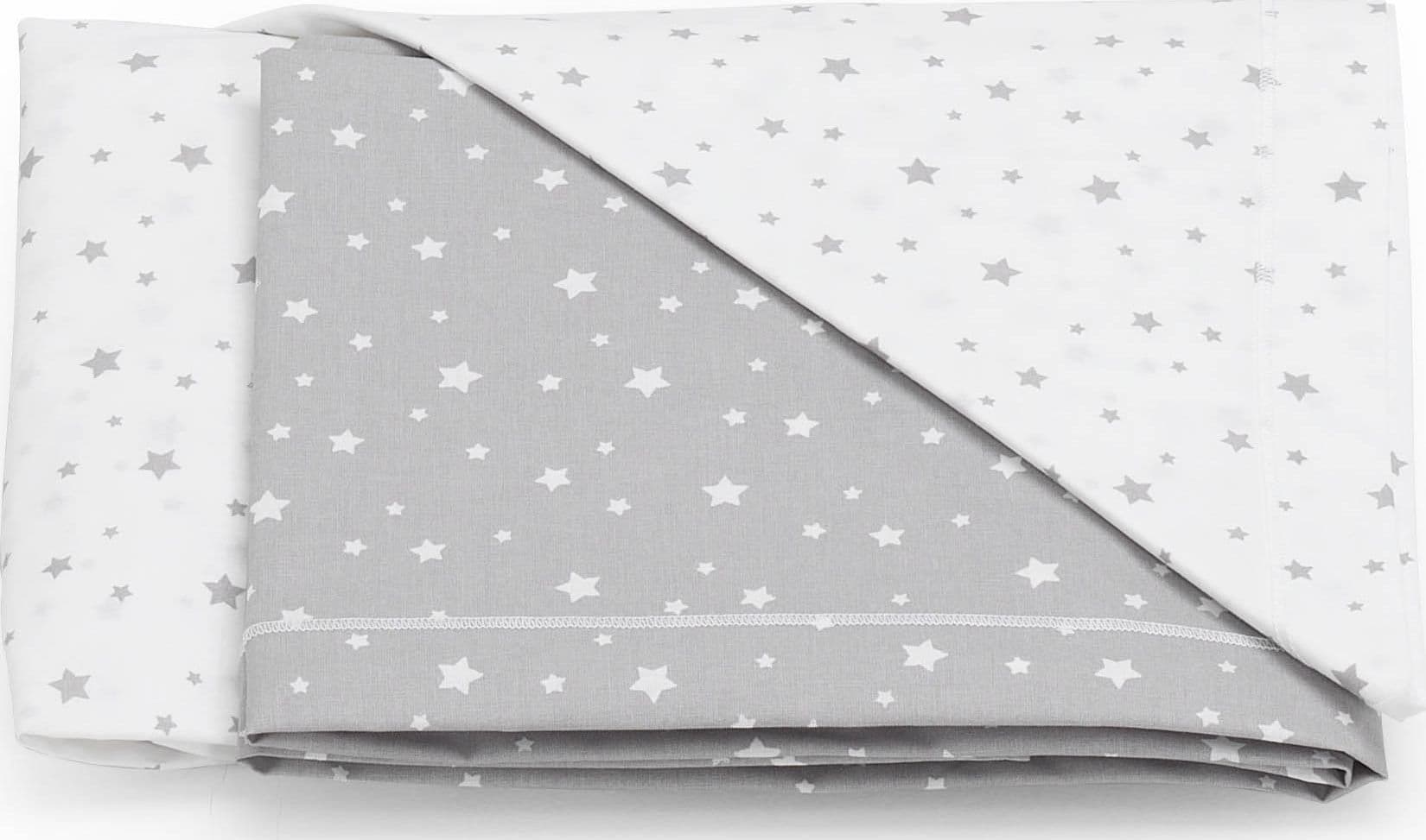 Set Lenzuola 3 pz Italbaby Stelline Grigio