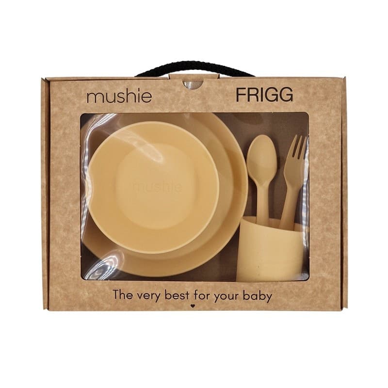 Set Stoviglie per Bambini 5 Pz Mushie – Pale Daffodil