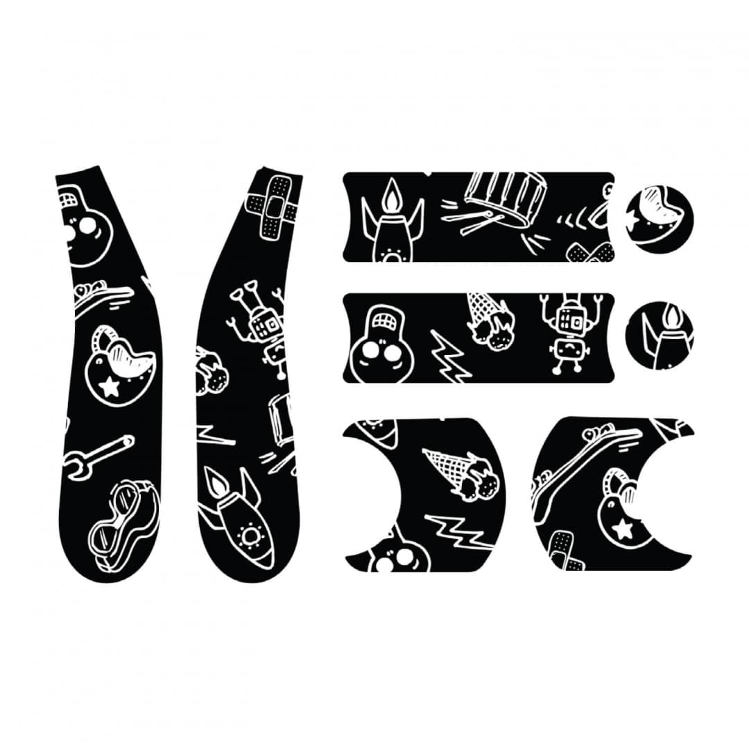 Set Sticker Liki Doona – Nero/Bianco