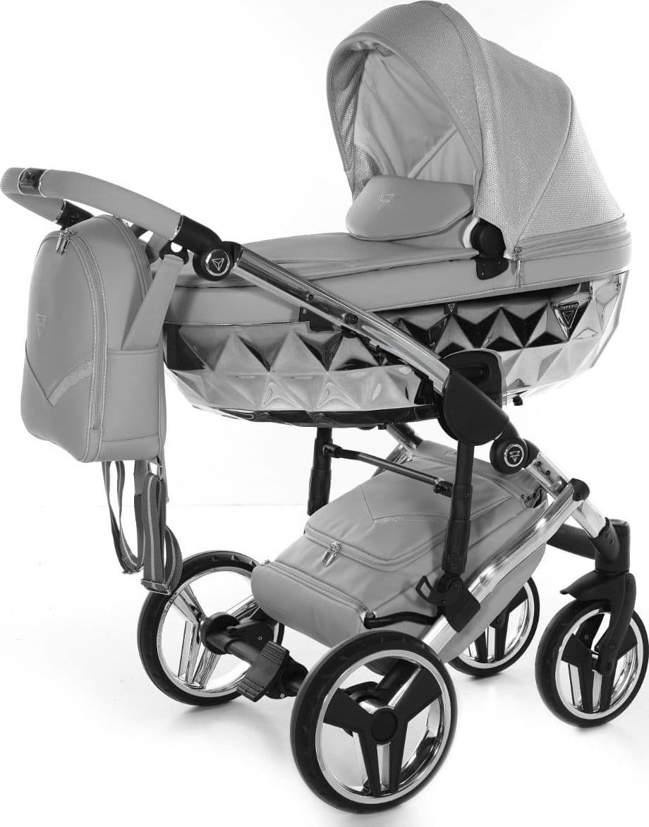 Trio Junama Diamond Dolce Glossy 3 in 1 Ecopelle – Grigio