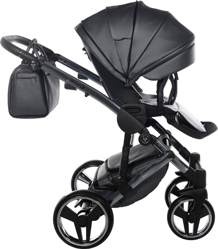 Trio Junama Diamond Fluo in Pelle V3 Grigio Telaio Titanio Navicella Nera - 21