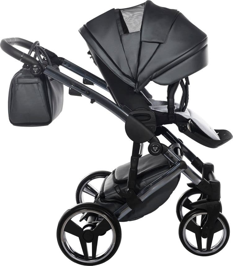 Trio Junama Diamond Fluo in Pelle V3 Grigio Telaio Titanio Navicella Nera - 22