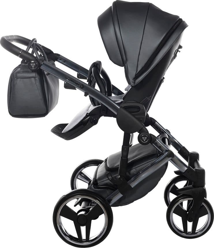 Trio Junama Diamond Fluo in Pelle V3 Grigio Telaio Titanio Navicella Nera - 23