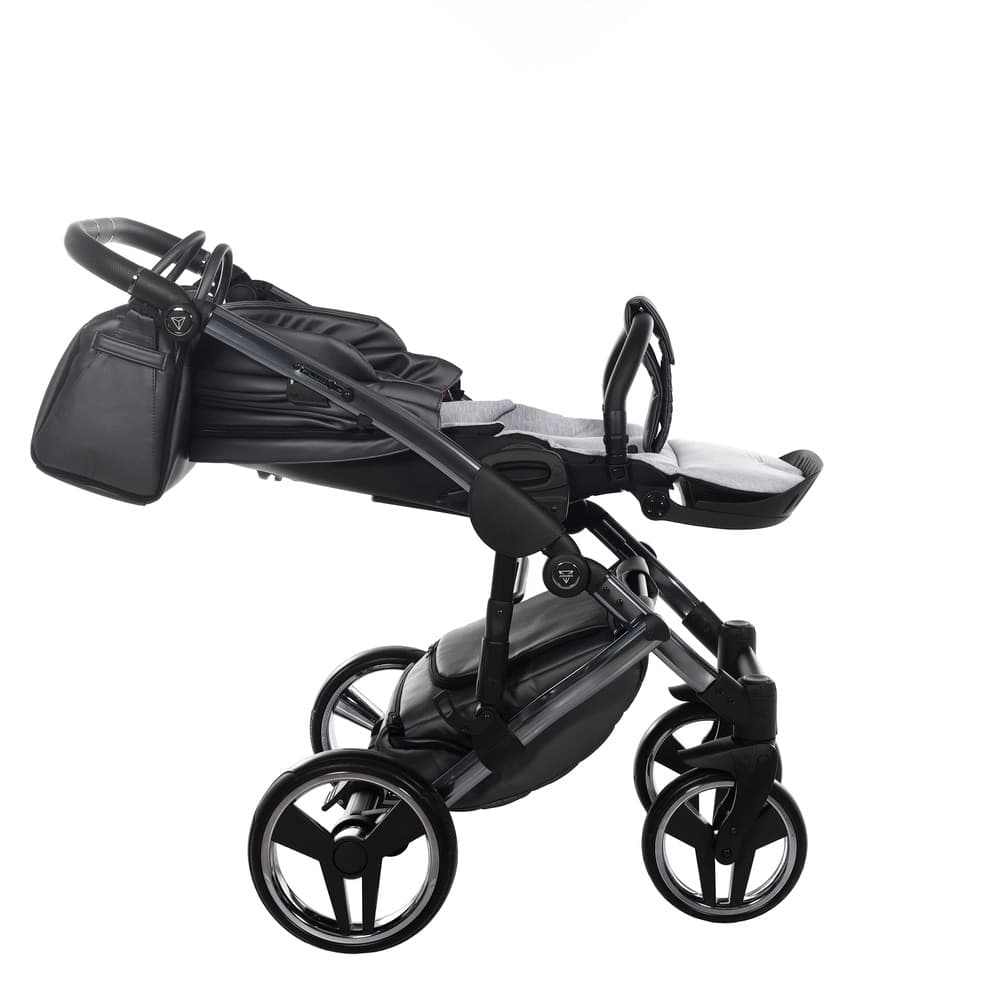 Trio Junama Diamond Fluo in Pelle V3 Grigio Telaio Titanio Navicella Nera - 25