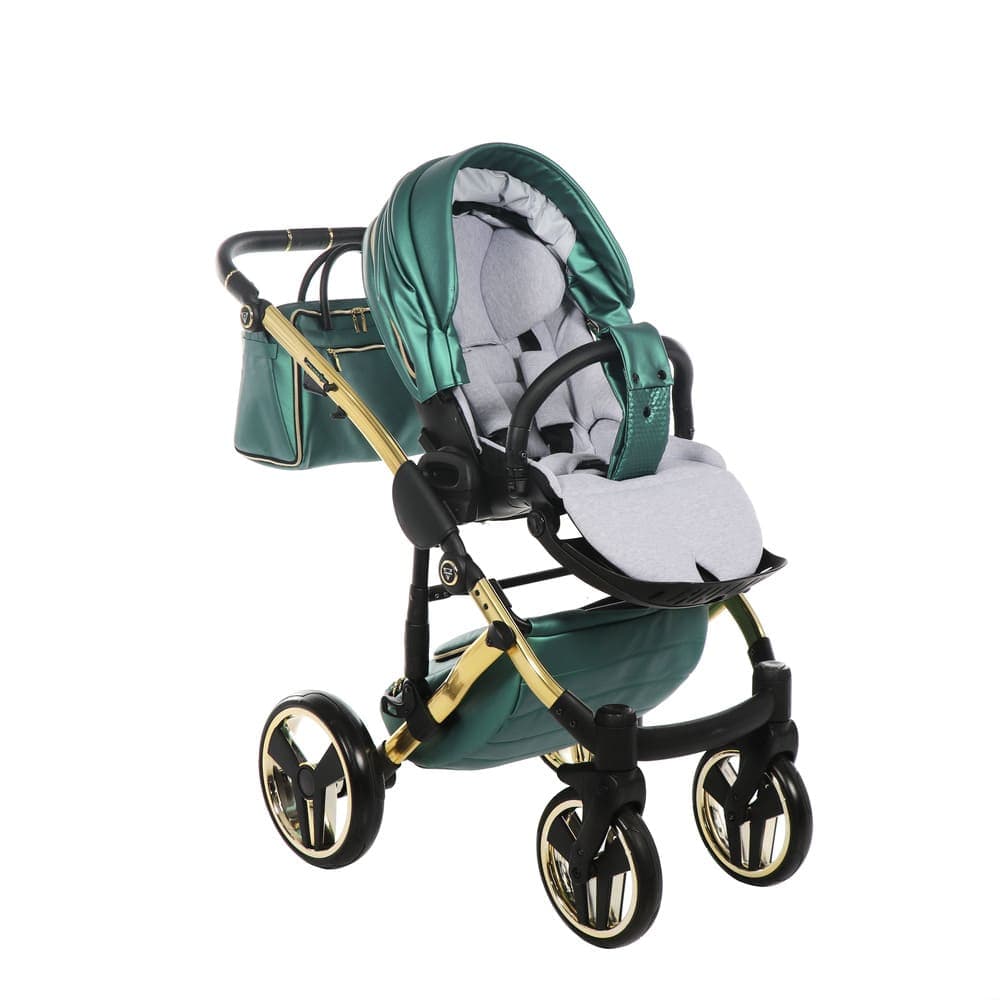 Trio Junama Diamond Fluo Pelle V2 Verde Telaio Oro Navicella Nera - 21