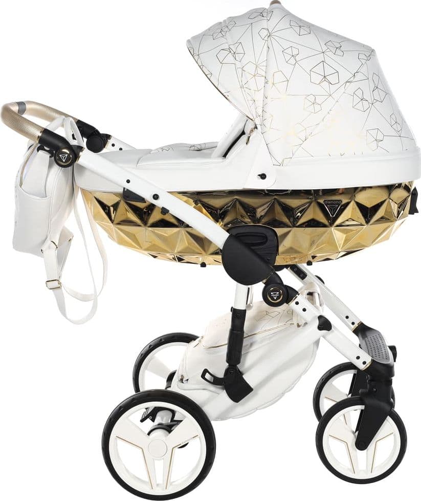Junama Diamond Heart Collection V3 2 in 1 Ecopelle – Bianco&Oro